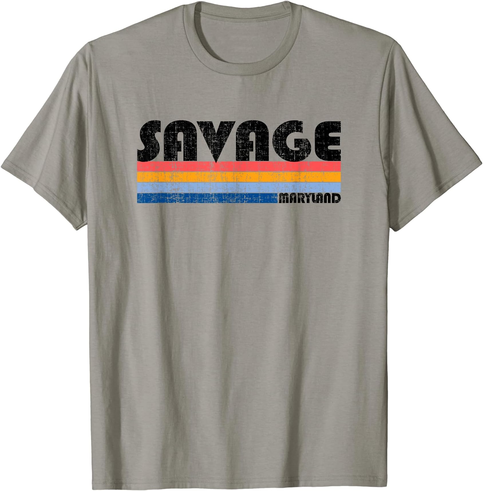 Retro Savage Maryland SouvenirsVintage 70s 80s Style Savage, MD T-Shirt