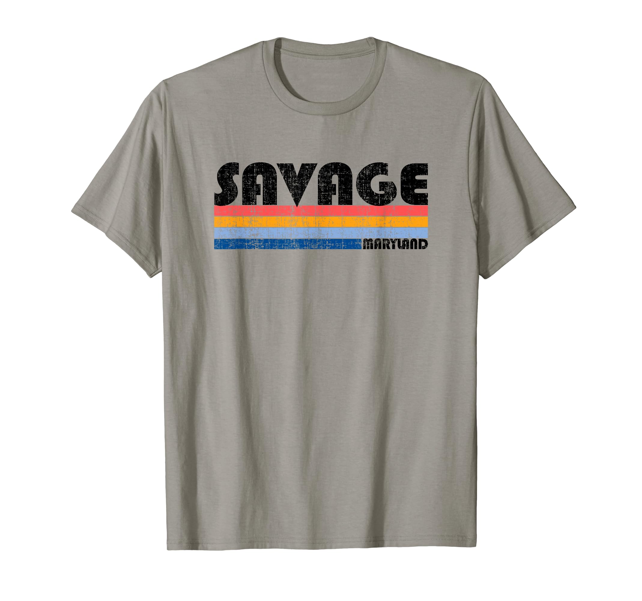 Retro Savage Maryland SouvenirsVintage 70s 80s Style Savage, MD T-Shirt