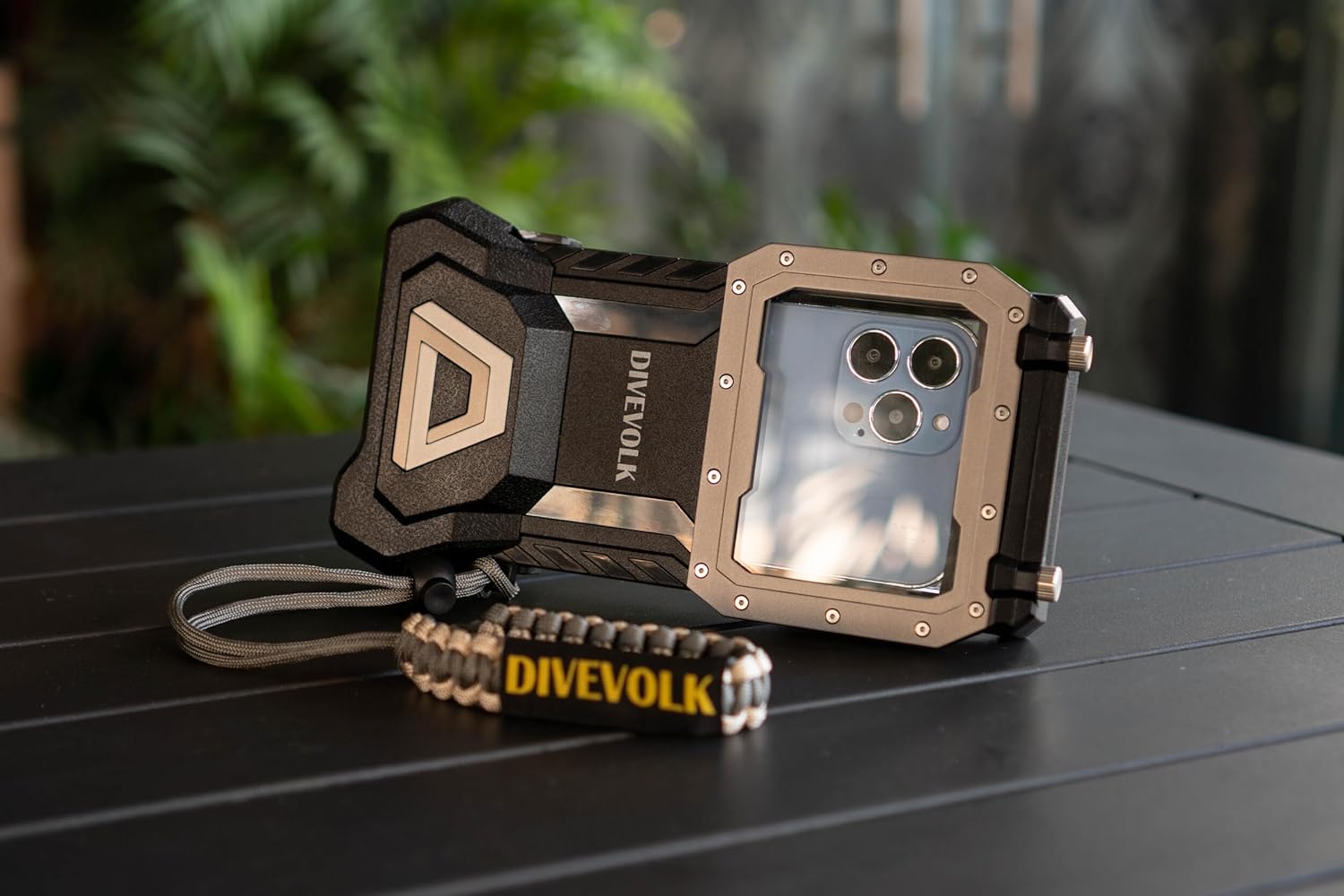 DIVEVOLK SeaTouch 4 MAX PLUS Underwater Housing for iPhone and Android Waterproof Touchscreen Dive Case Starlight Grey