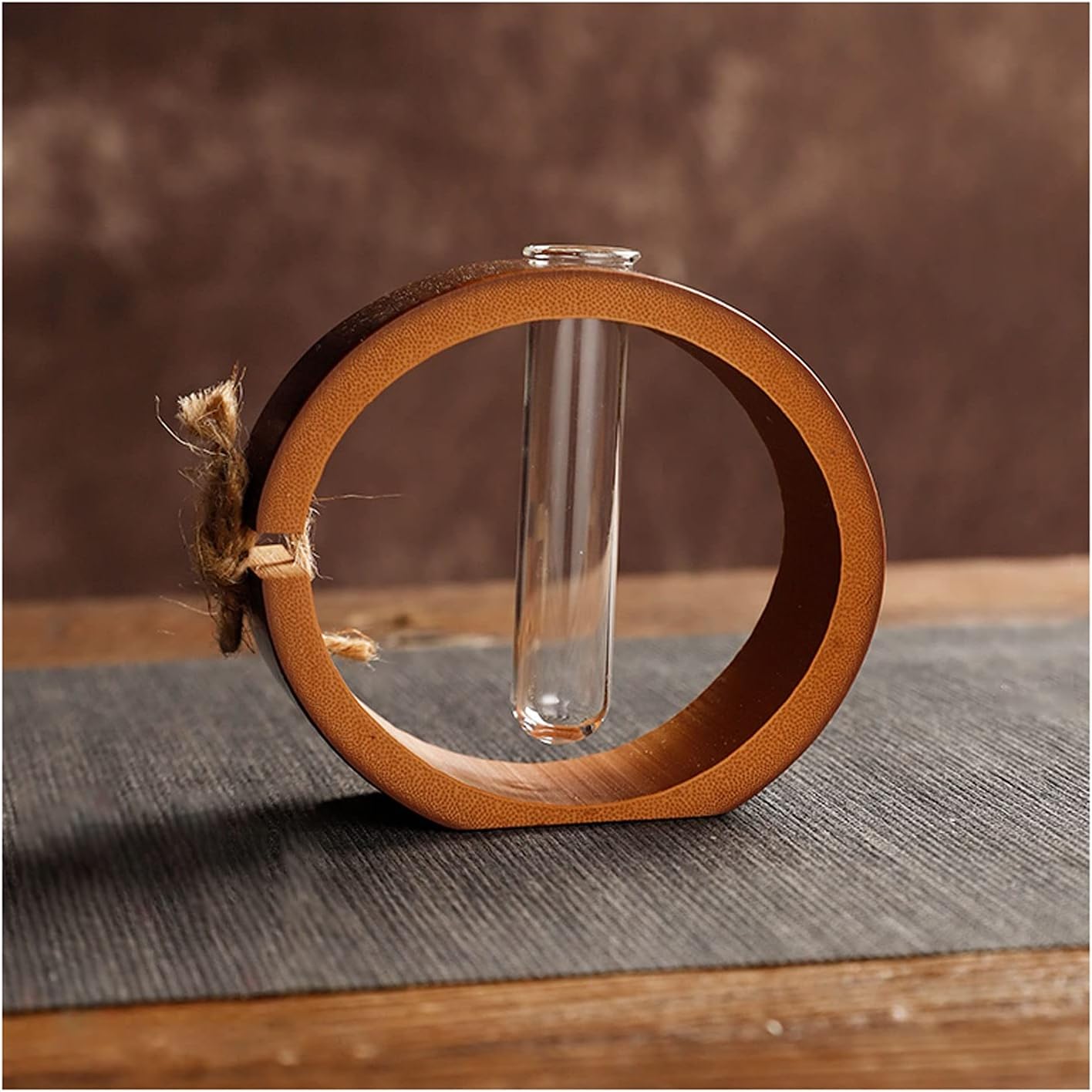 Flower vase Creative bamboo glass hydroponic vase new Chinese mini vase