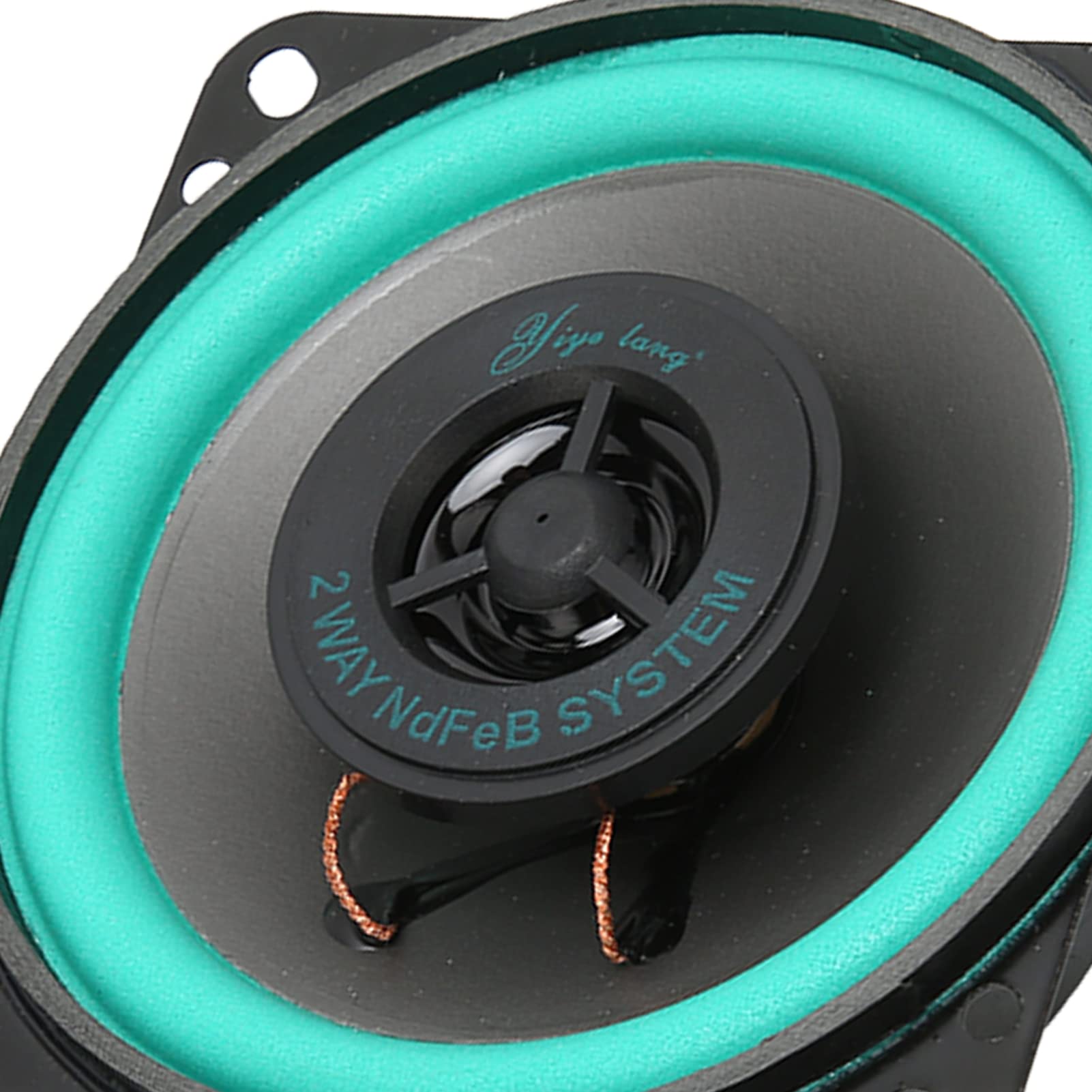 Kit 2 Bords Caoutchouc Haut-Parleur 6 Pouces / 156 Mm - Remplacement Perforé Noir Durable