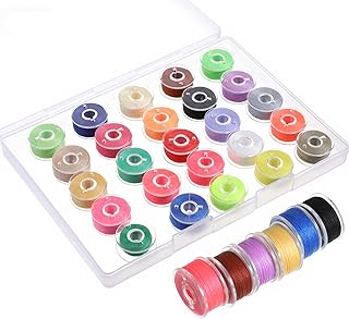 25 Stück Nähmaschine Spulen Nähfaden Set, Vielseitige Nähmaschinenspulen Nähmaschinen Zubehör mit Aufbewahrungsbox Unterfadenspulen Spulen Nähmaschine für Meisten Nähmaschinen Stickereien