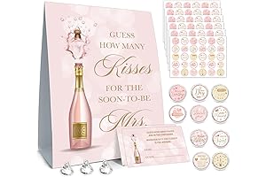 How Many Kisses Bridal Shower Game Set: Unique and Fun Bridal Shower...