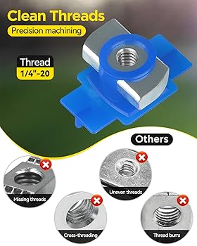 GZBEVITAR Nylon Channel Squeeze Nut, 1/4