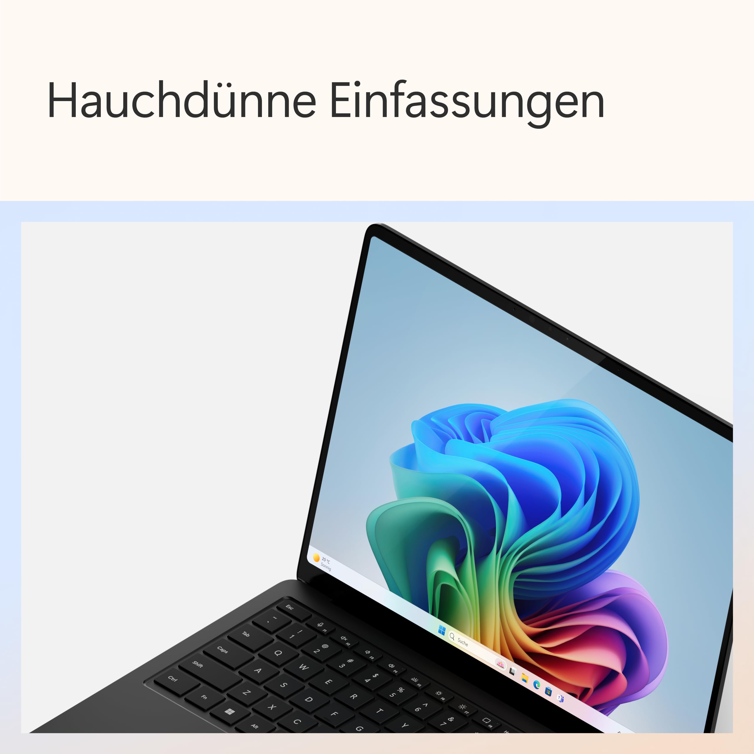 Microsoft Surface Laptop 13.8" Touchscreen Snapdragon X Elite 16GB RAM 512GB SSD Schwarz QWERTZ