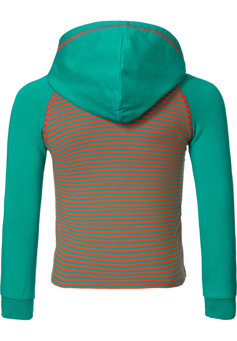 Room Seven Mädchen Langarmshirt Sweatshirt mit Kapuze Rot Grün Toka Entwurf Nathalie Lété F16GJE011