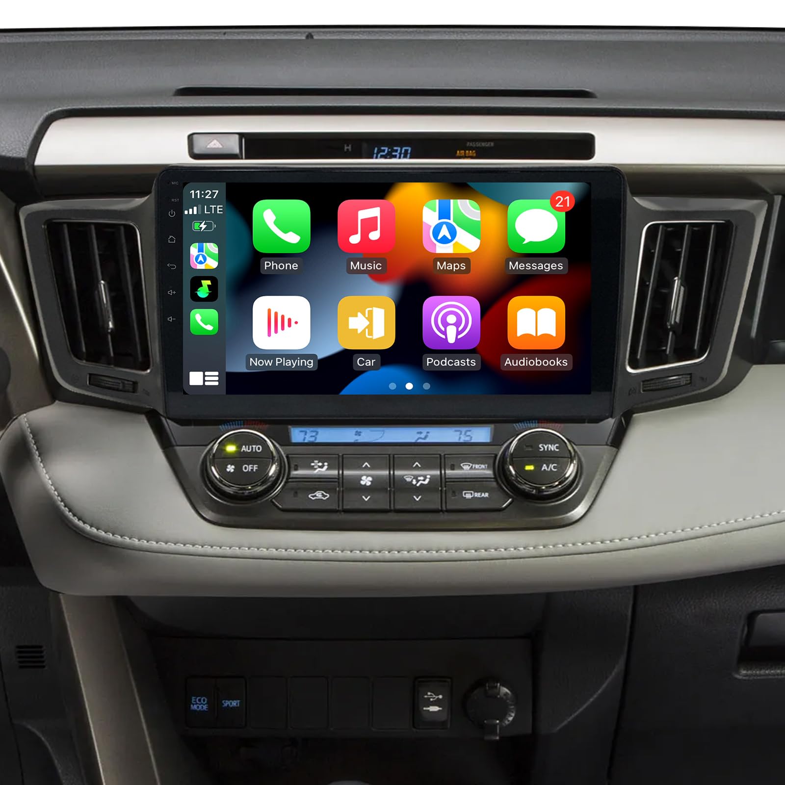 4GB + 64GB Radio for Toyota RAV4 2013-2018 Car Stereo 10.1 inch Touch Screen Wireless Carplay & Android Auto 8 Core Head Unit Bluetooth Backup Camera