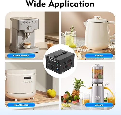 Miniatura 7 de Convertidor de voltaje de 3000 W Máquina transformadora Convertidores de potencia Cambiador de voltaje Enchufe de 3 clavijas Transformador de