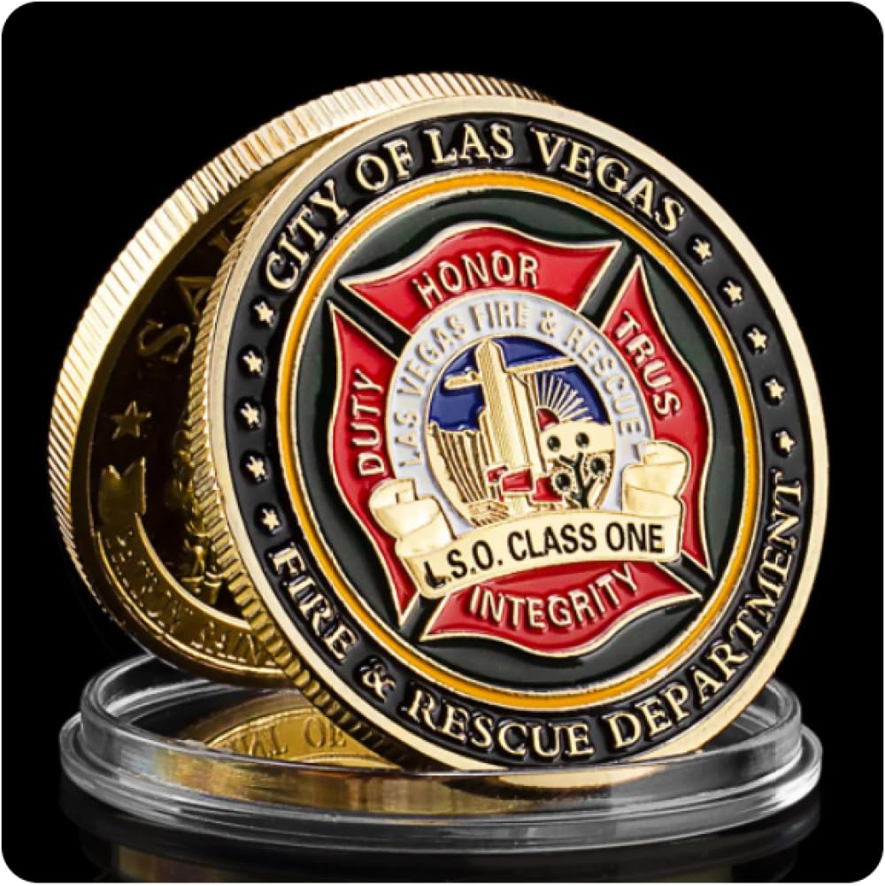 Pièce de rechange collection pompier Las Vegas pour compléter un album numismatique