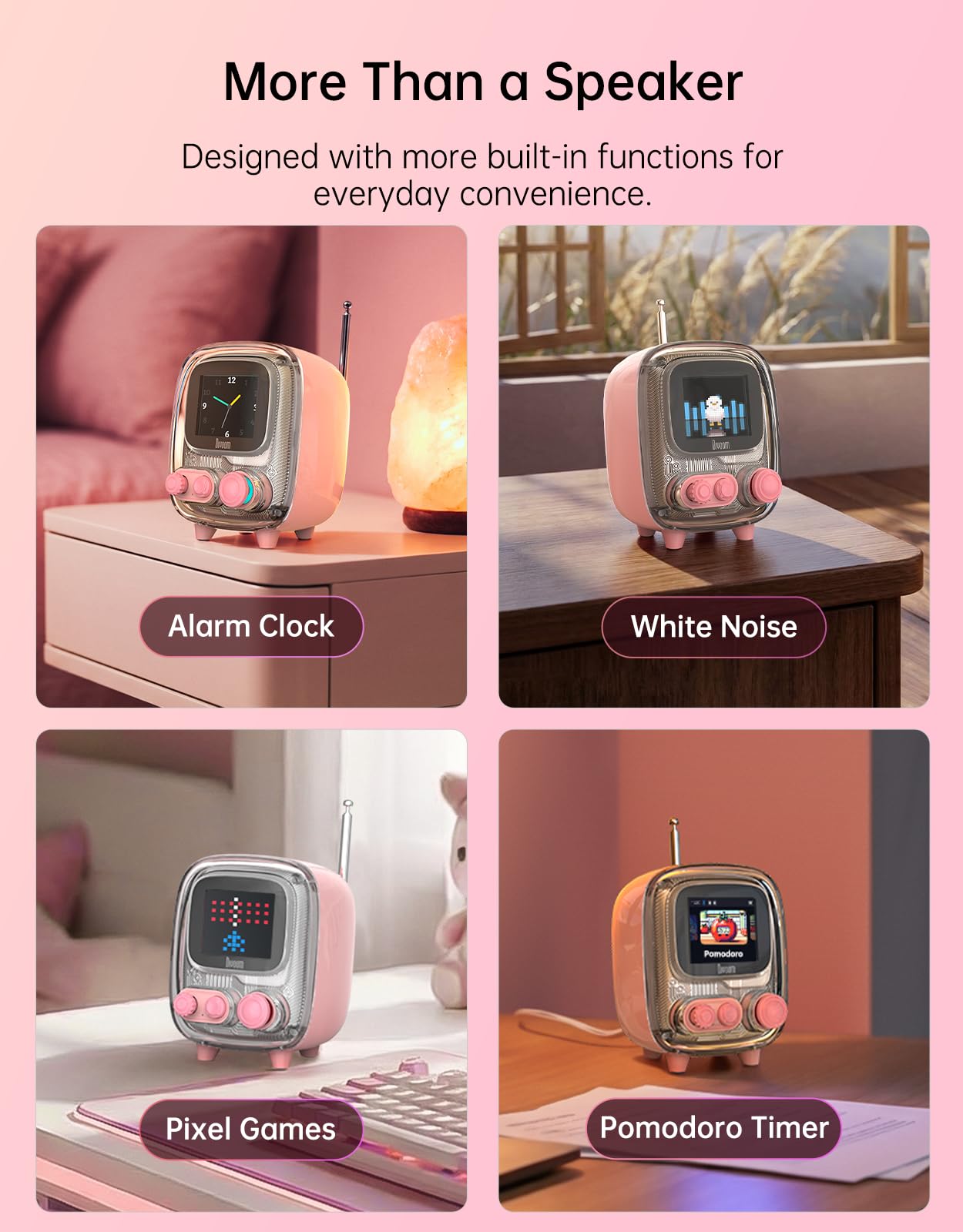 Amazon.com: Divoom Tiivoo-2 Retro Bluetooth Speaker with FM Radio