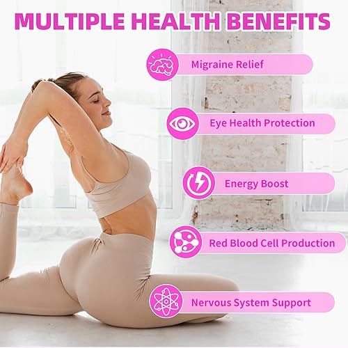 Miniatura 4 de Gomitas de vitamina B2 con riboflavina de 400 mg con magnesio para niños y adultos, gomitas B2 sin OMG, veganas, sin azúcar, sabor a frambuesa, 60