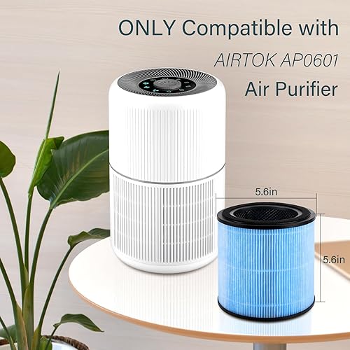 Miniatura 5 de Filtro H13 compatible con purificador de aire AP0601 AIRTOK, 4 paquetes