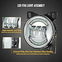 Vista 2 de Kit de ensamblaje de luces antiniebla LED de 12V Partsam para Peterbilt 579 587, Kenworth T660 Lámpara de conducción para parachoques delantero