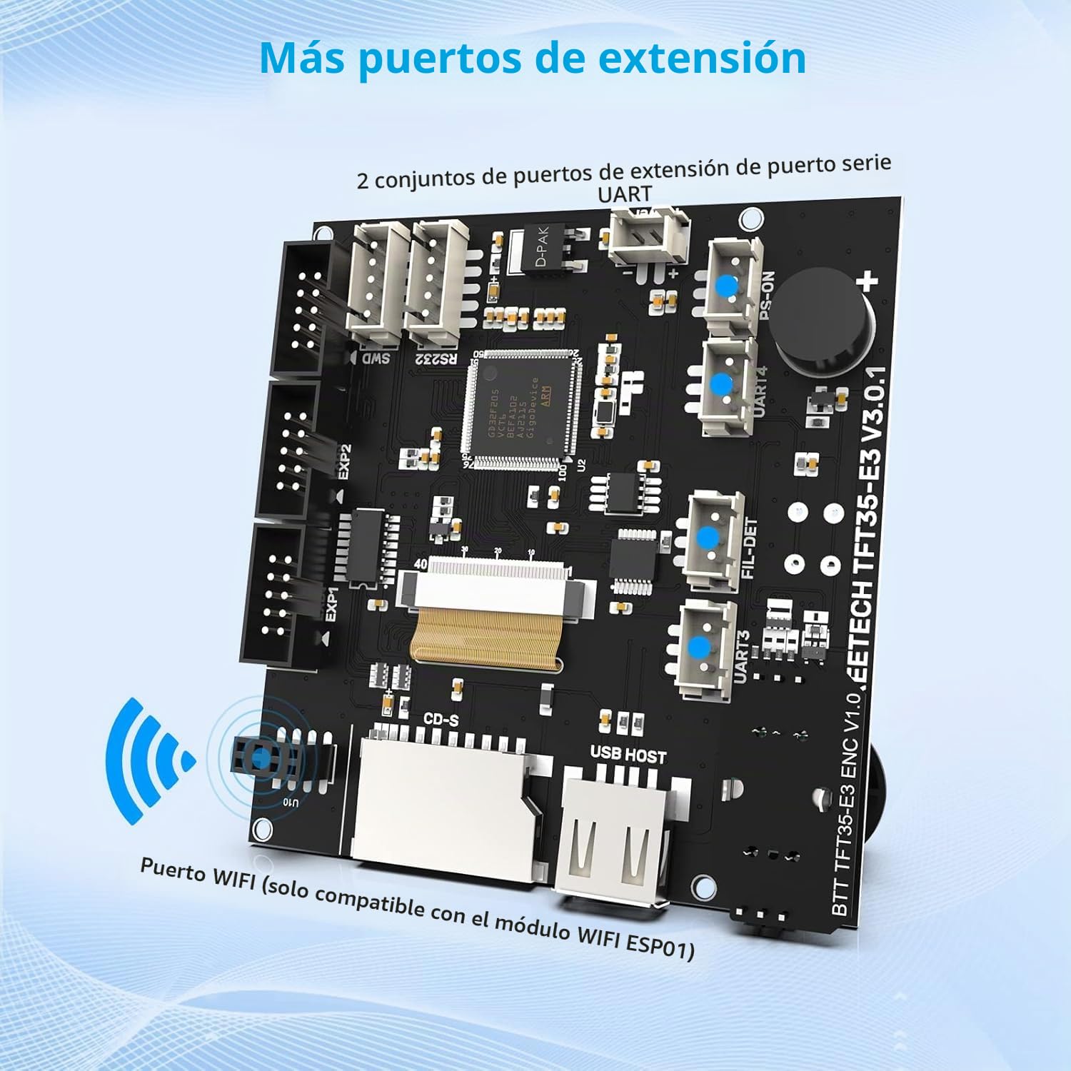 BIGTREETECH TFT35 E3 V3.0 Panel de control inteligente con pantalla táctil compatible con SKR V1.3 SKR PRO para impresora 3D Ender 3/CR10