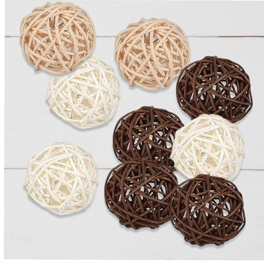 Amazon.co.jp: Hifeoos 籐 ラタン ウィッカーボール ラタン
