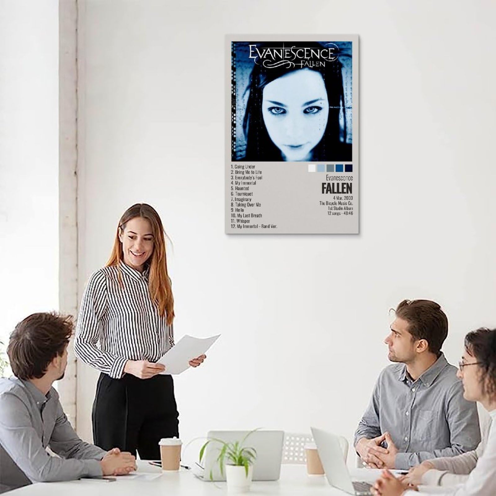 Poster Evanescence Sur Toile 30x45 Cm - Décoration Murale Pour Salon, Chambre - Impression Jet D'encre Haute Qualité