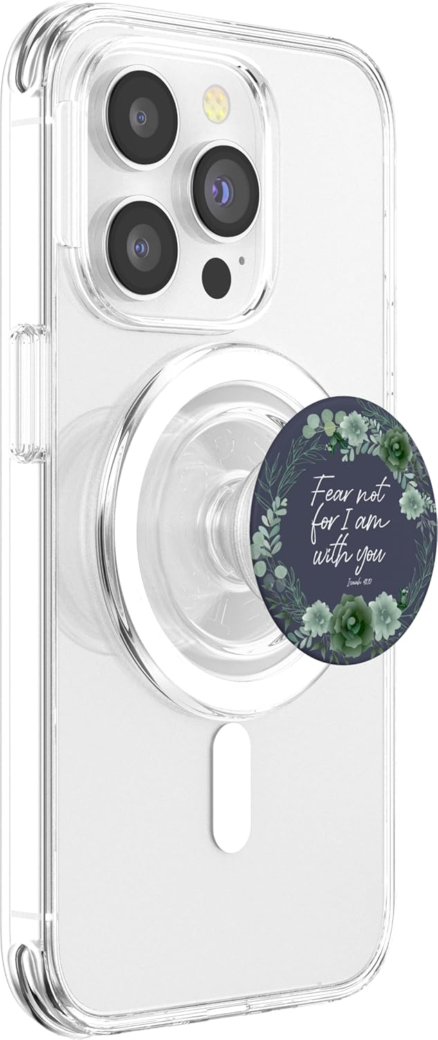 Isaiah Blue Bible Verse For Women Christian Quote Designs PopSockets MagSafe PopGrip for iPhone