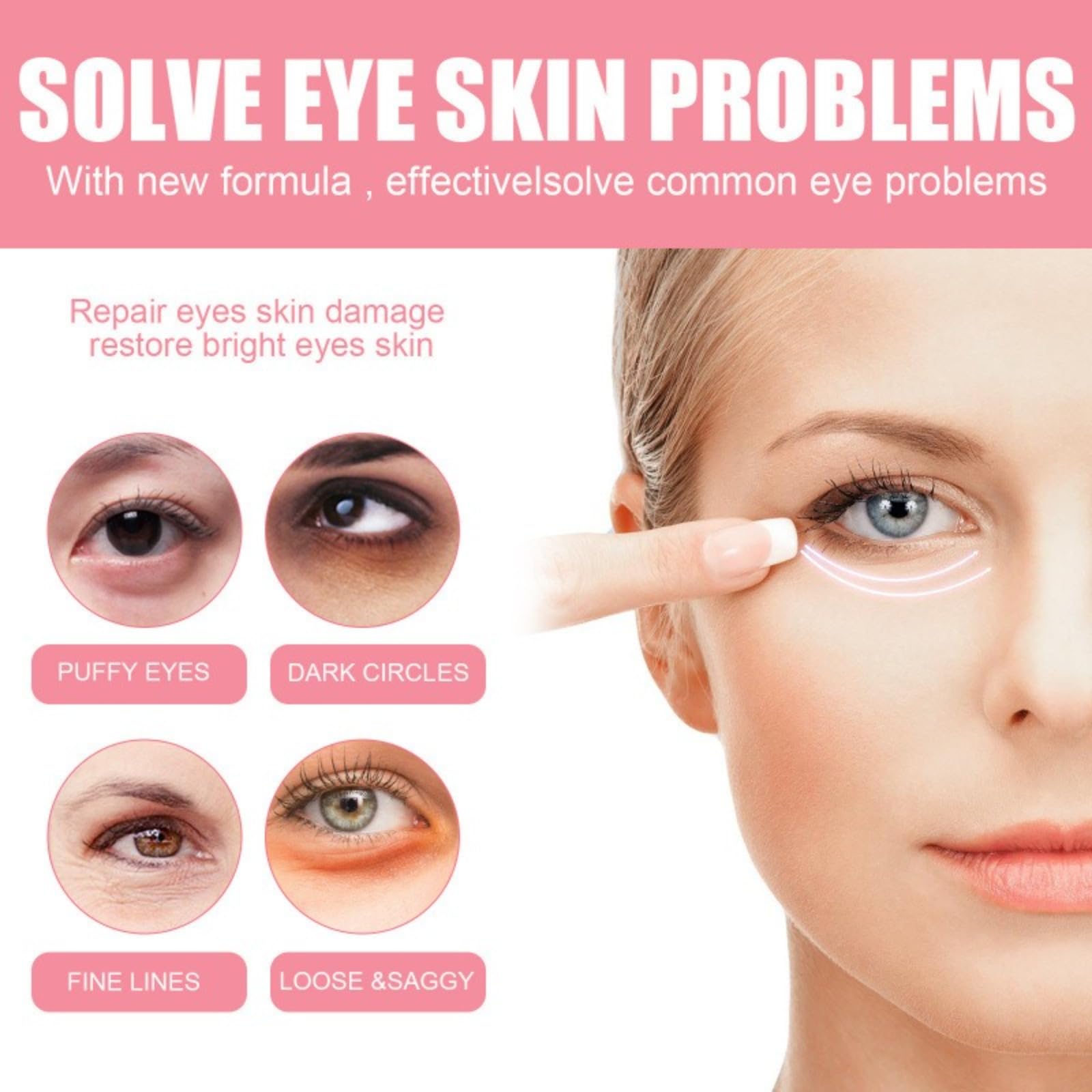 Rosehip Eye Stick, przeciwstarzeniowy krem pod oczy, odświeżający balsam do oczu, przeciw cieniu i obrzękom, nawilżający patyczek do oczu dla cienkich linii, pielęgnacja zmarszczek