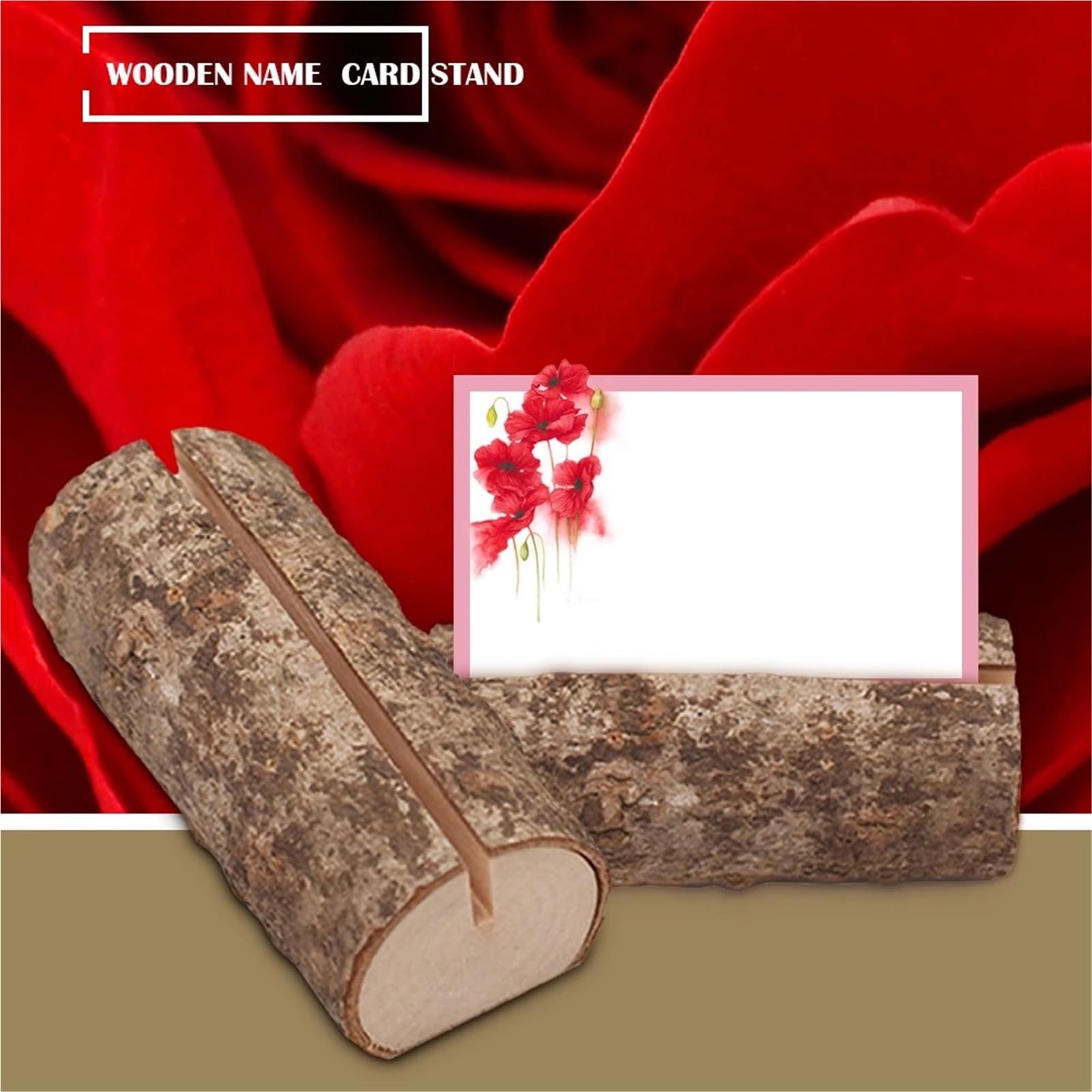 Soporte for números de mesa, soporte de madera for tarjetas de lugar con nombre de fiesta de boda, Clip de soporte for menú de mesa, 10 Uds.