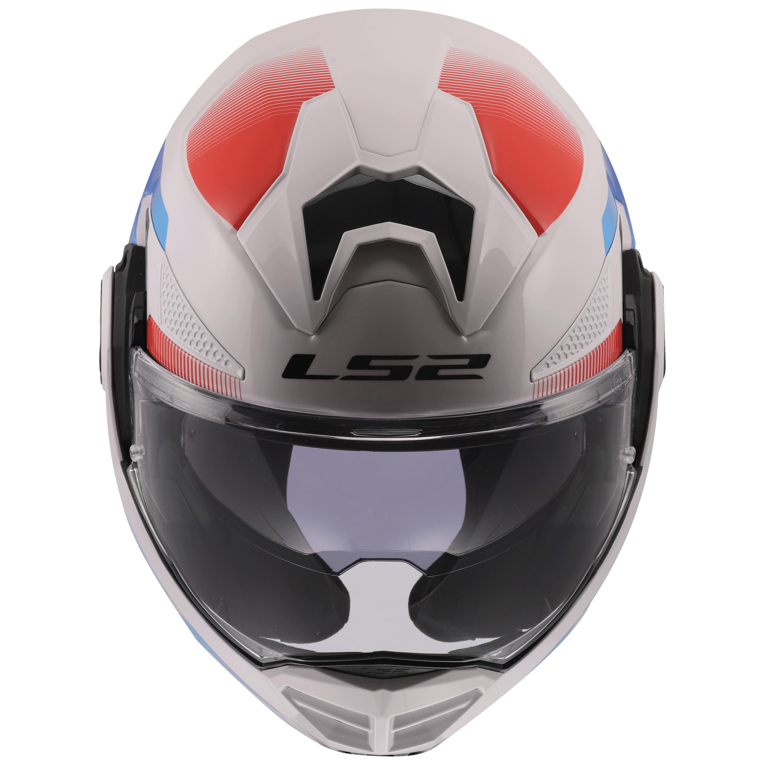 LS2, Casco Moto Modulare ADVANT X NOVA White Blue Red, M