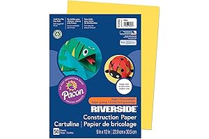 Sunworks® Heavyweight Yellow Construction Paper For Art And School Supplies - 9...