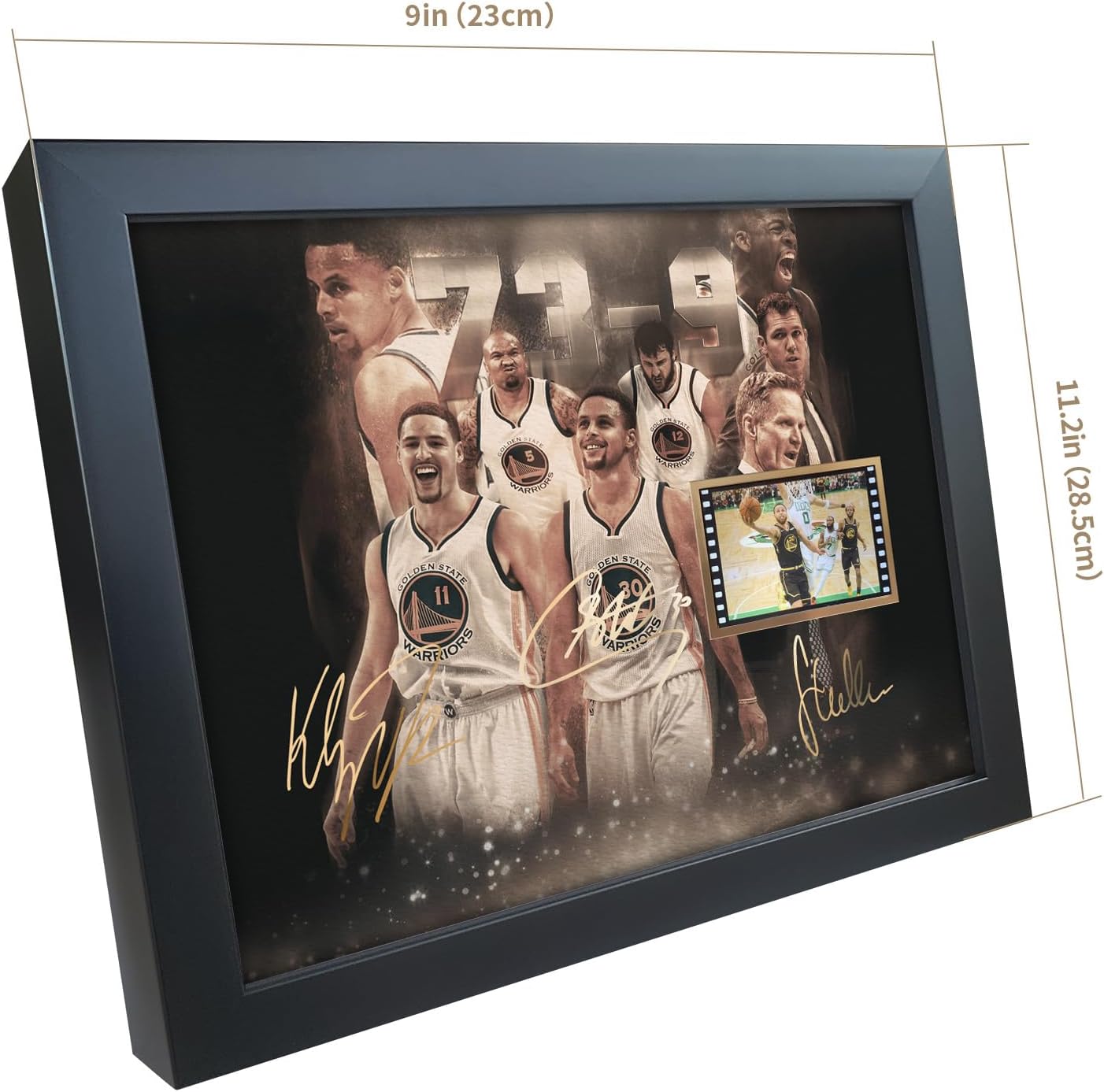 sufenvera Signed Golden State Warriors Framed Photo Gifts,2015-16 Basketball Memorabilia Film Display Poster 10x8 Inches - Image 6