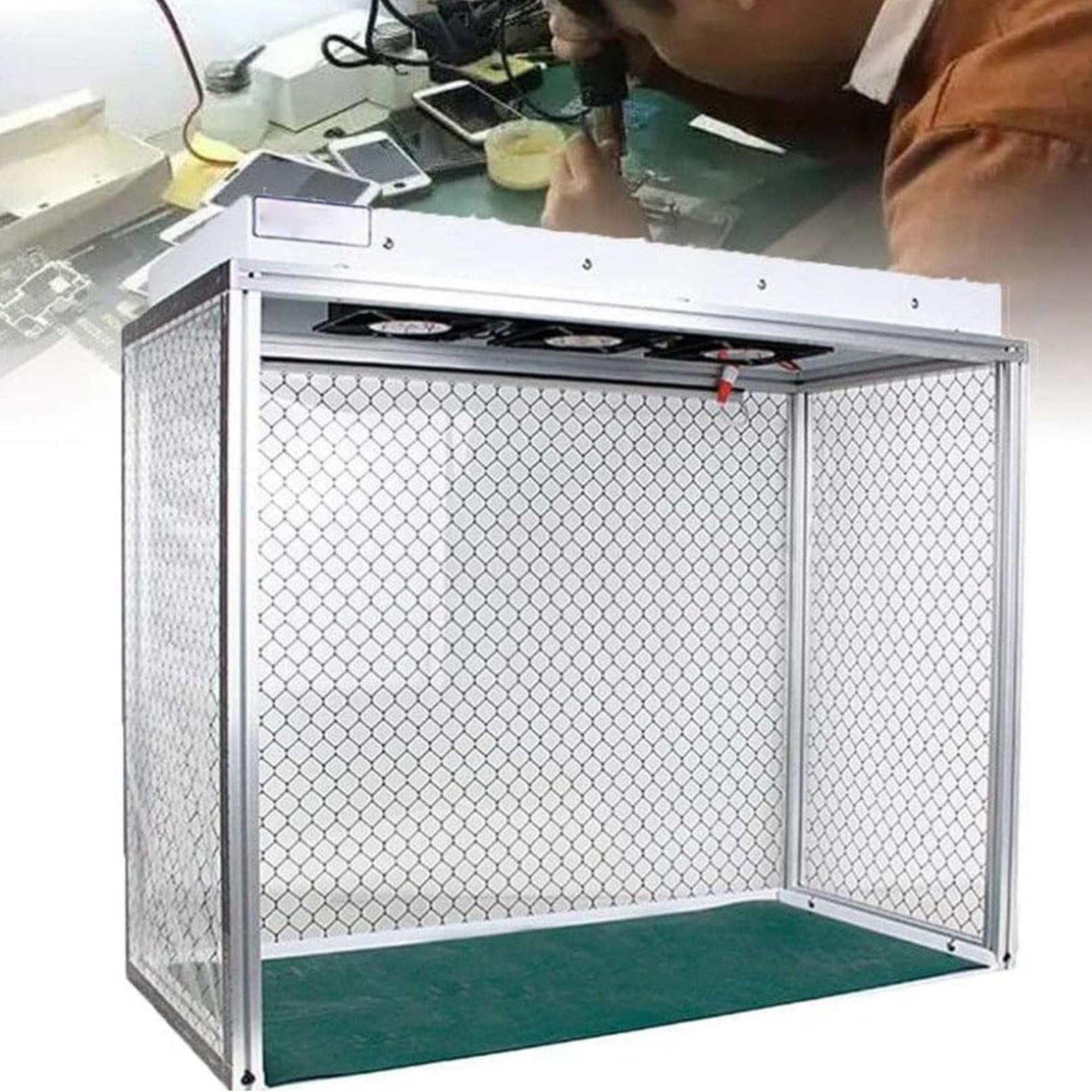 Luftstrom-Reinbank, Vertikale Laminar-Flow-Haube, Staubfreie Desktop-Handy-Wartungswerkbank, Verwendet In ReinräUmen, Gewebekulturanlagen Und Labors,110V