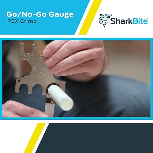 Miniatura 5 de SharkBite Herramienta de crimpado PEX de 3/8 de pulgada calibre Go / No-Go, accesorios de plomería, 23080