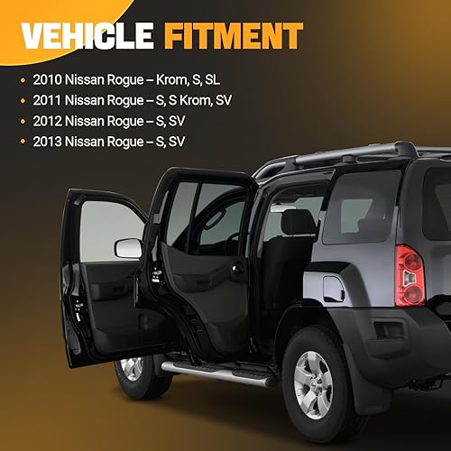 Miniatura 6 de Yikesai Manija de puerta delantera izquierda para el lado del conductor, cromada con orificio para llave, entrada inteligente sin llave compatible