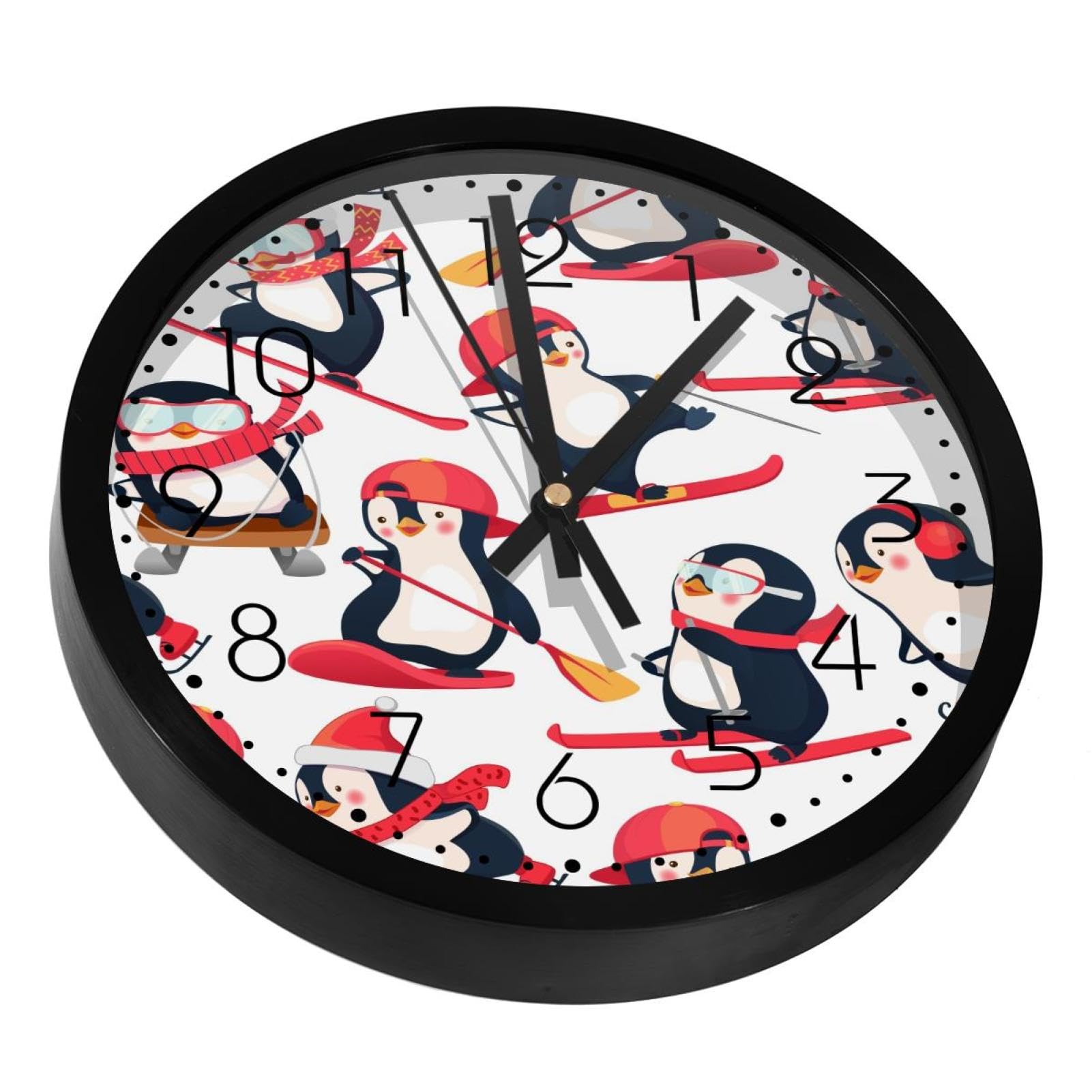 Horloge murale silencieuse pour salon et cuisine au design épuré