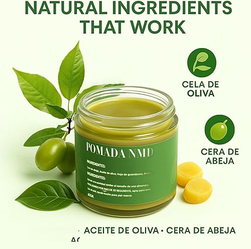 Miniatura 2 de Pomada NMD - para Dolor Muscular con Árnica, Aceite de Oliva, Hoja de Guanábana, Crema Confortable para Músculos, Pies, Manos, Piernas 60G (1)