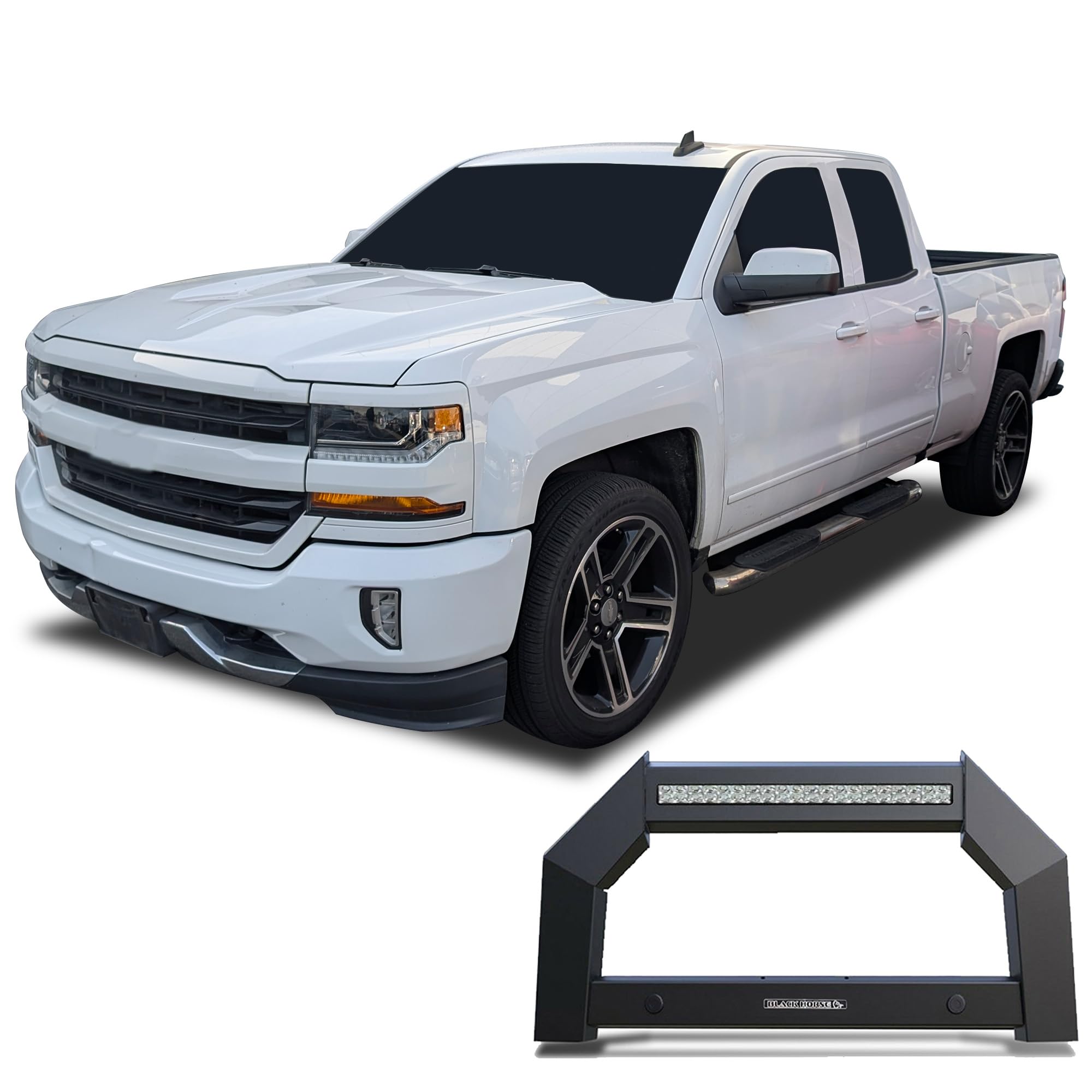 Black Horse Off Road Armour Bull Bar-AB-GM11
