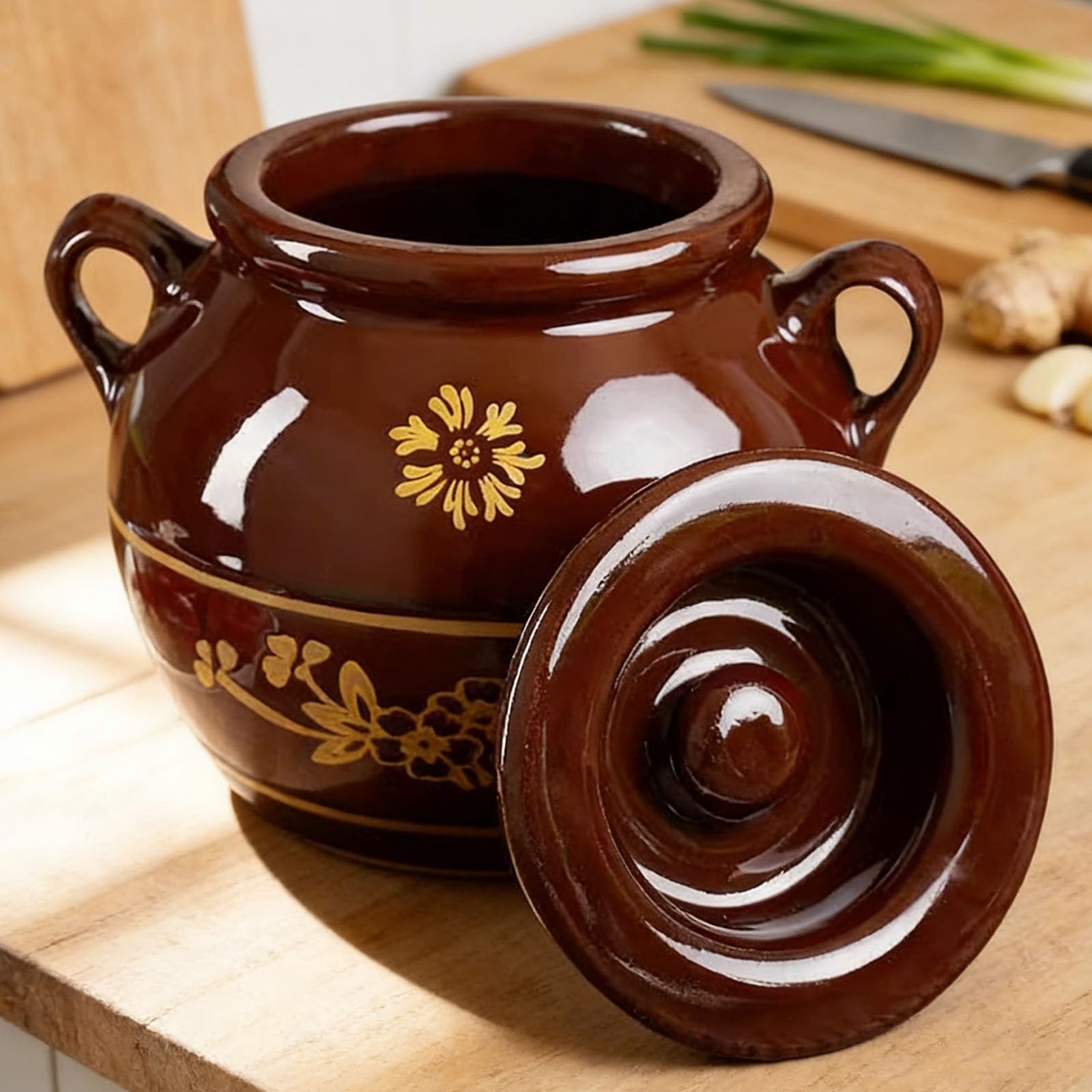 Ceramiczny słoik do przechowywania w kuchni, uszczelniony olejem pojemnik na mąkę, orzechy, przekąski, płatki owsiane, ziarna kawy