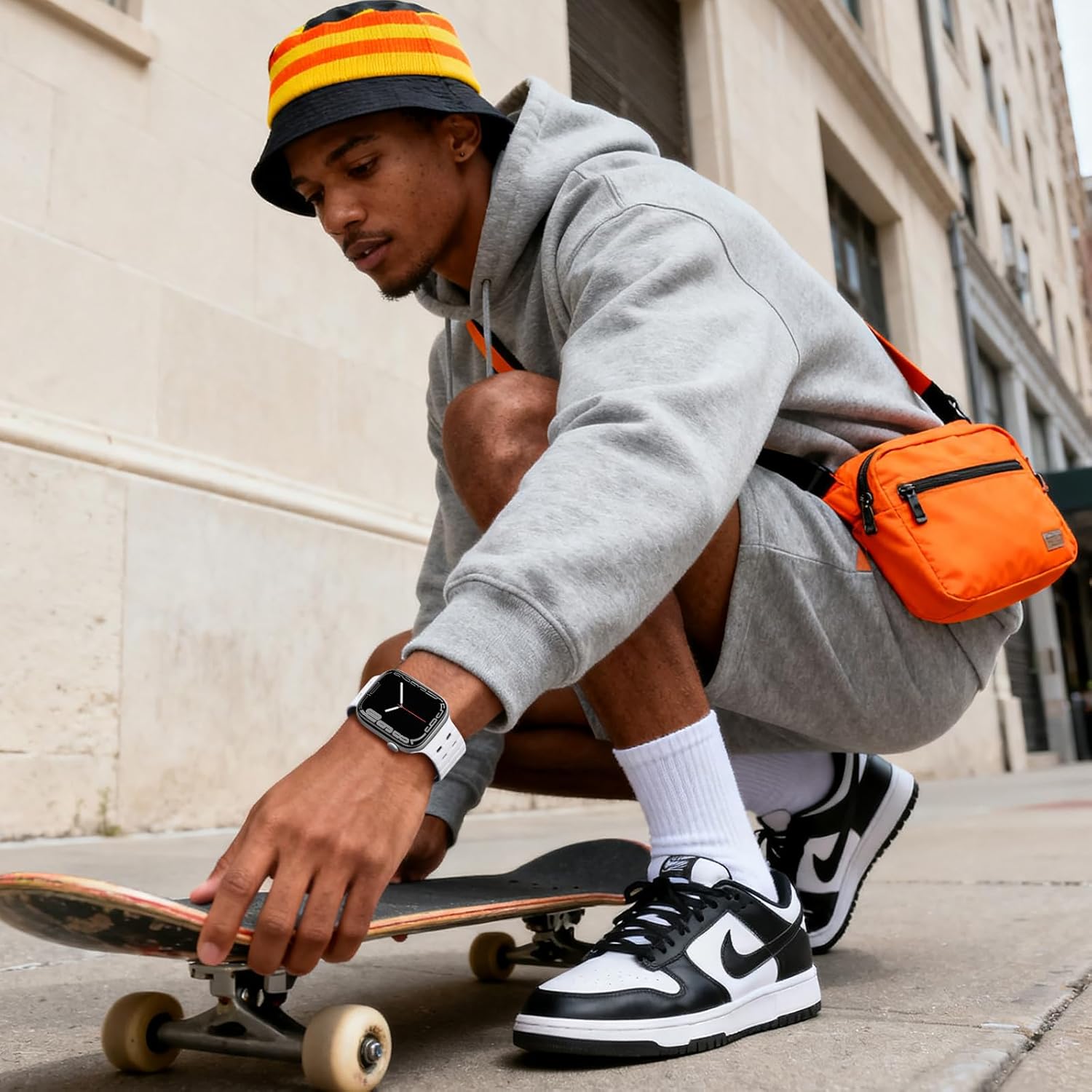 Getino Magnetic Silicone Band Compatible with Apple Watch Bands for Men 44mm 45mm 46mm 49mm 42mm Women,Strong Magnet Breathable Sport Strap for iWatch Series 11 Ultra 3 Ultra 2 Se 10 9 8 7 6 5 4 1