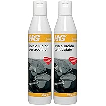 HG lava e lucida per acciaio (Confezione da 2)