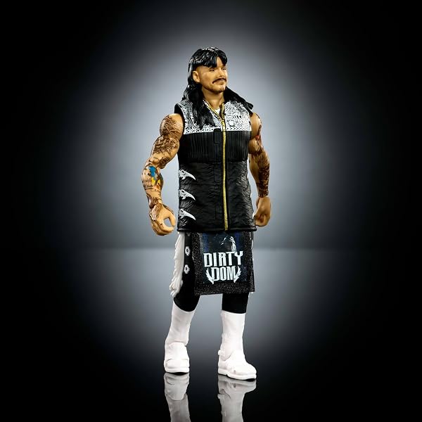 Mattel WWE Ultimate Edition - Dirty Dominik Mysterio, action figure collezionabile e accessori inclusi, 30 punti di articolazione con teste e mani intercambiabili, 8+ anni, JHV90 - 4