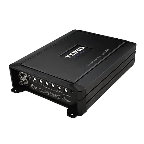 TORO Audio R3 550W RMS Monoblock Car Amplifier | 1500W Peak, Class-D Subwoofer Power, 1 Stable, Variable Low-Pass Crossover, Selectable Bass Boost & Auto Sensing Turn-On for Car Audio Systems