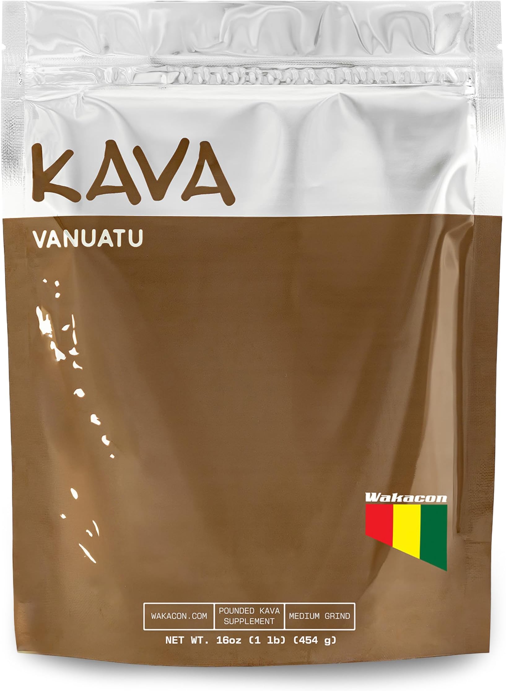 Wakacon Vanuatu Waka Kava Powder - Premium Noble Kava from Vanuatu (16 oz)