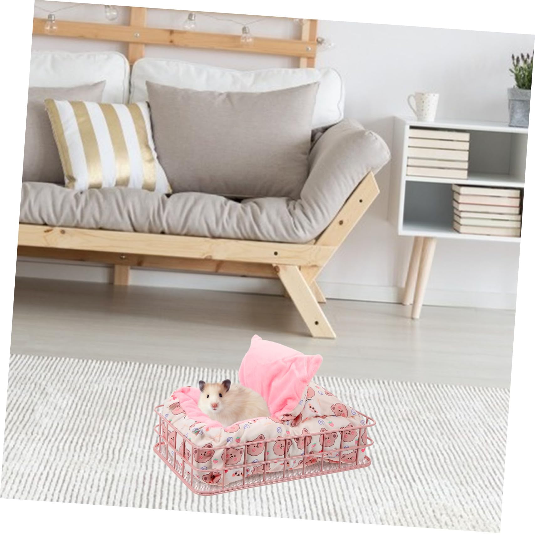 Metall Plattform Für Hamster Chinchilla-plattform Aus Eisen Dekoratives Hamsterbett Stabile Plattform Für Haustiere Rattenwinternest Hamstermetallplattform