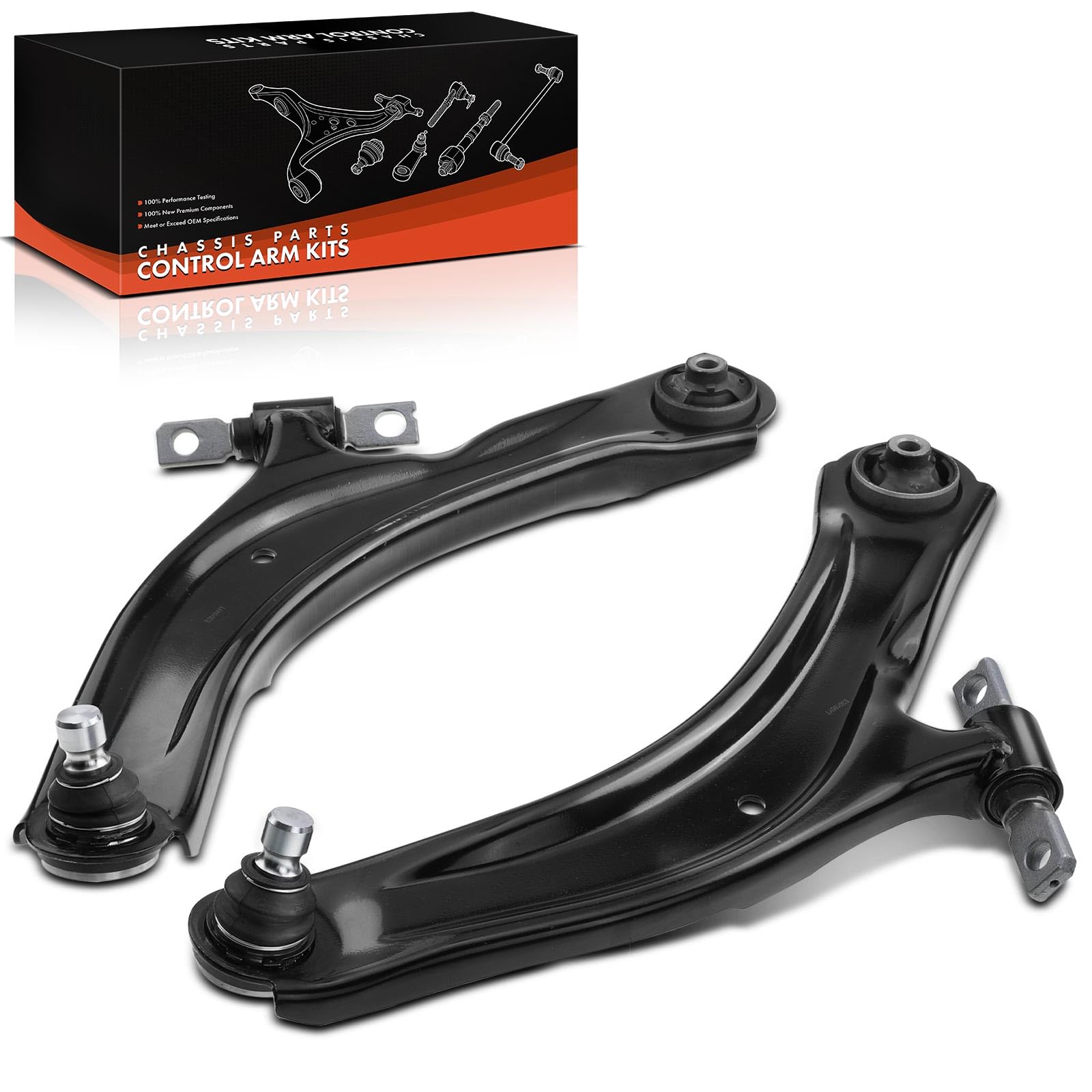 Frankberg 2x Bras de Suspension Avant gauche Droite Compatible avec Qashqai +2 I J10 NJ10 X-Trail T31 Koleos I HY Remplacer# MS30194
