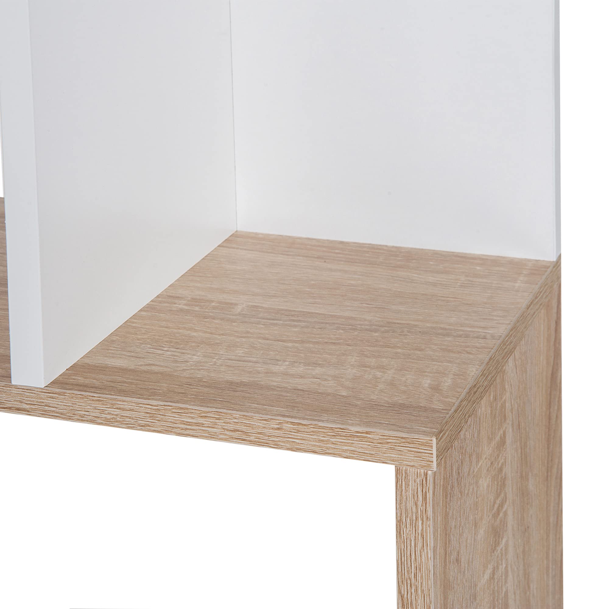 HOMCOM Libreria di Design Scaffale Ufficio Moderna 4 Ripiani 60×24×148cm | Legno