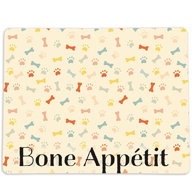 Pet Food Mat for your Dog Food Bowl and Water Dish Made