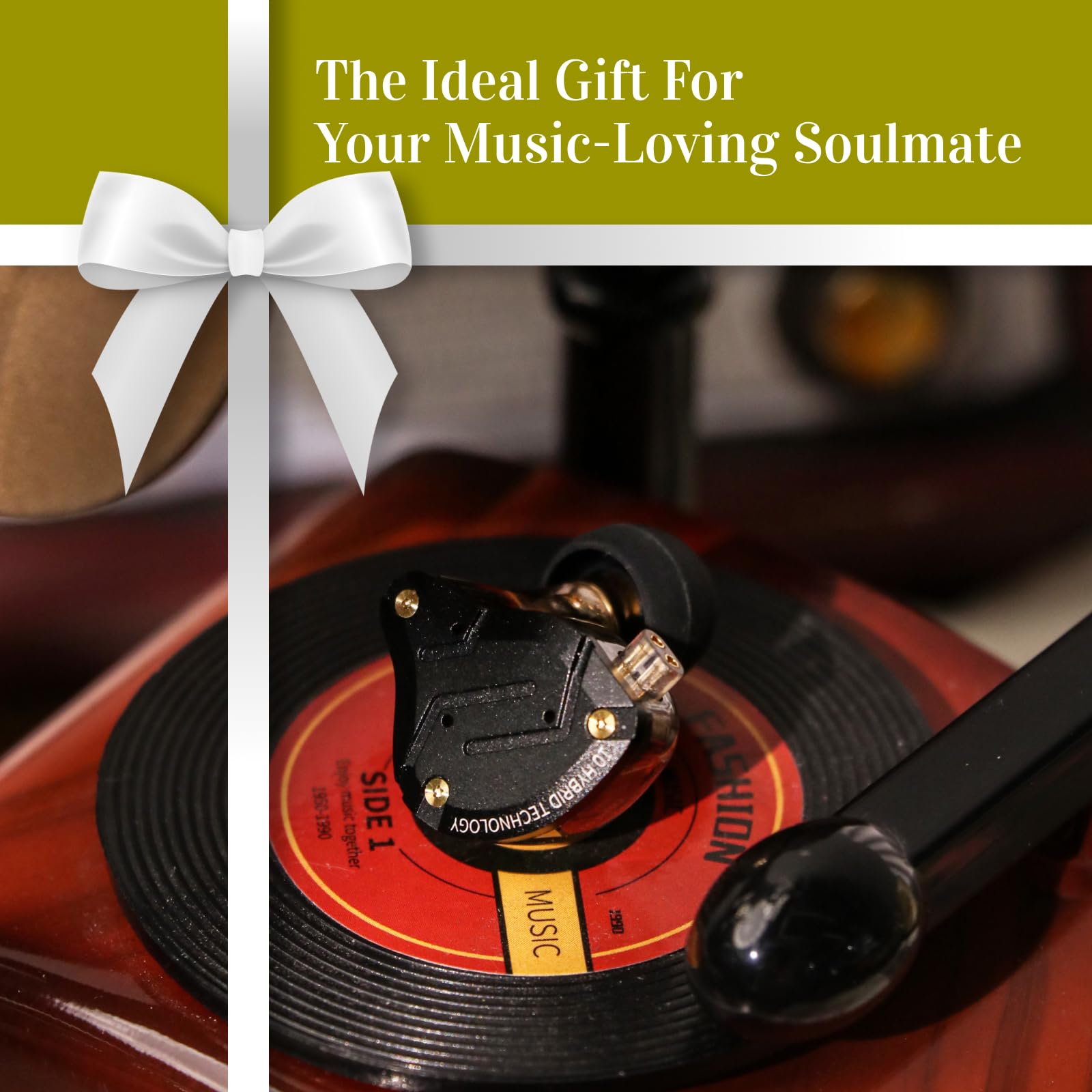 Linsoul KZ ZS10 Pro, 4BA+1DD 5 Driver in Ear Monitor, HiFi Wired Earbuds, Gaming Earbuds, Hybrid IEM Earphones with Stainless Steel Faceplate, Detachable Cable for Musician(Without Mic, Black)