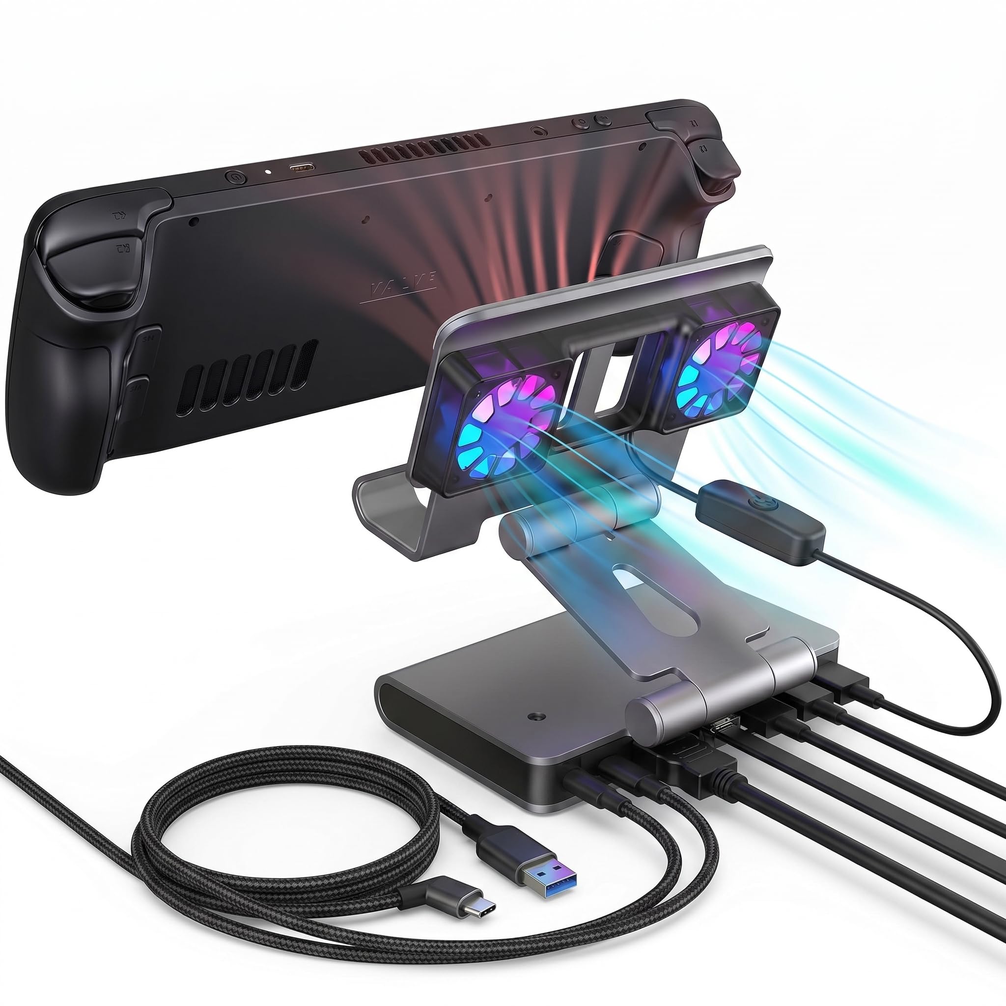 その他 ayn 4K60Hz multi-function gaming DOCK Amazon.com: 6-in-1 Gaming Docking Station, Built-in Cooling Fan