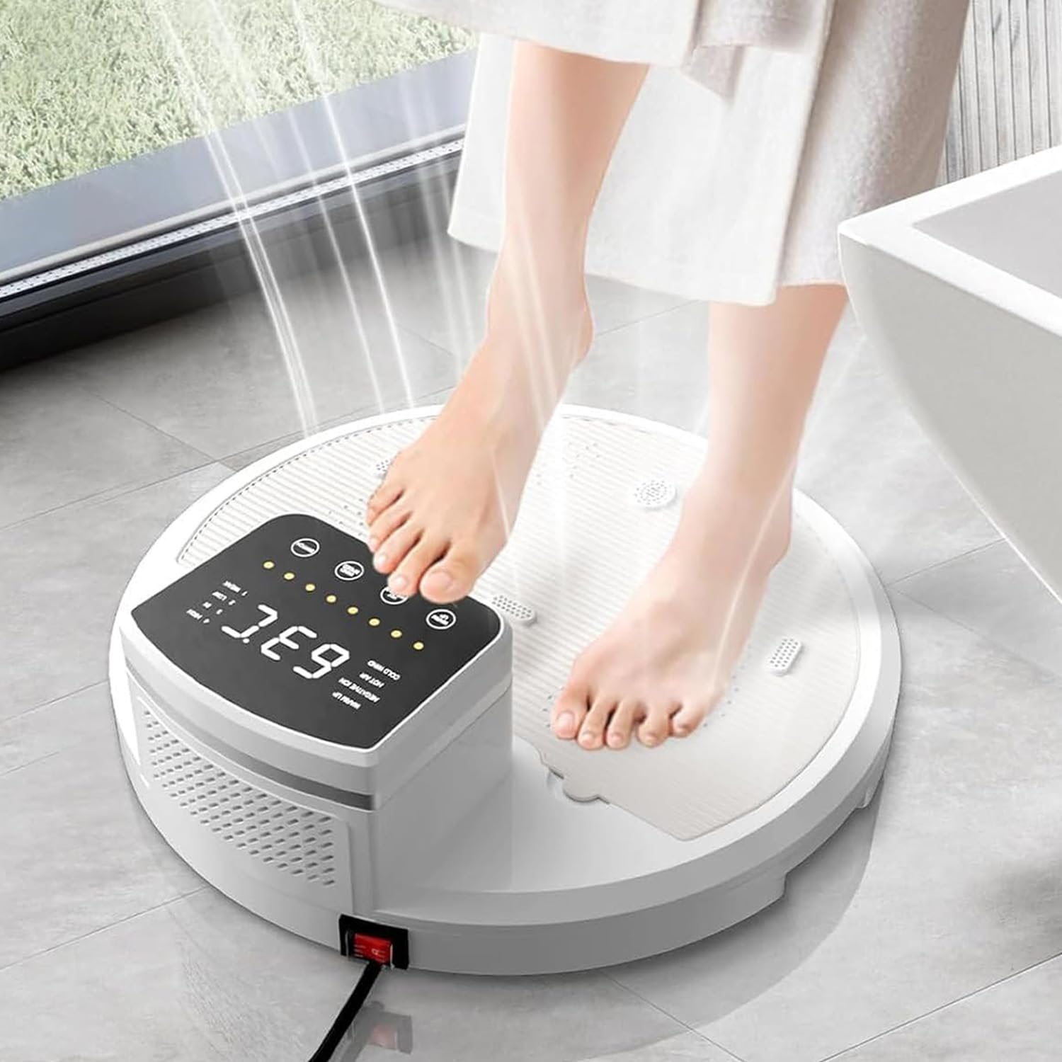 Terraphy Full Body Dryer,2500W Body Dryer After Shower with Pre-Warm,3 Speeds Adjustable Temperature Negative Ion Body Dryer,Body Care Dryer with LED Feet Touch Panel,For Bathroom