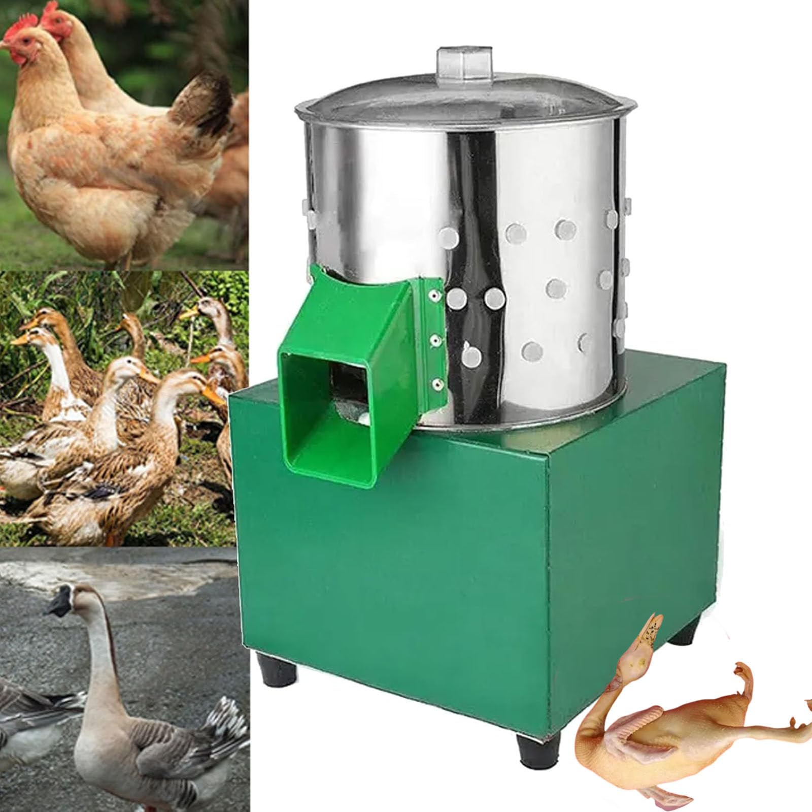 Depiladora para aves de corral, adecuada para pollo, codorniz, paloma y pato, uso eficiente en exteriores