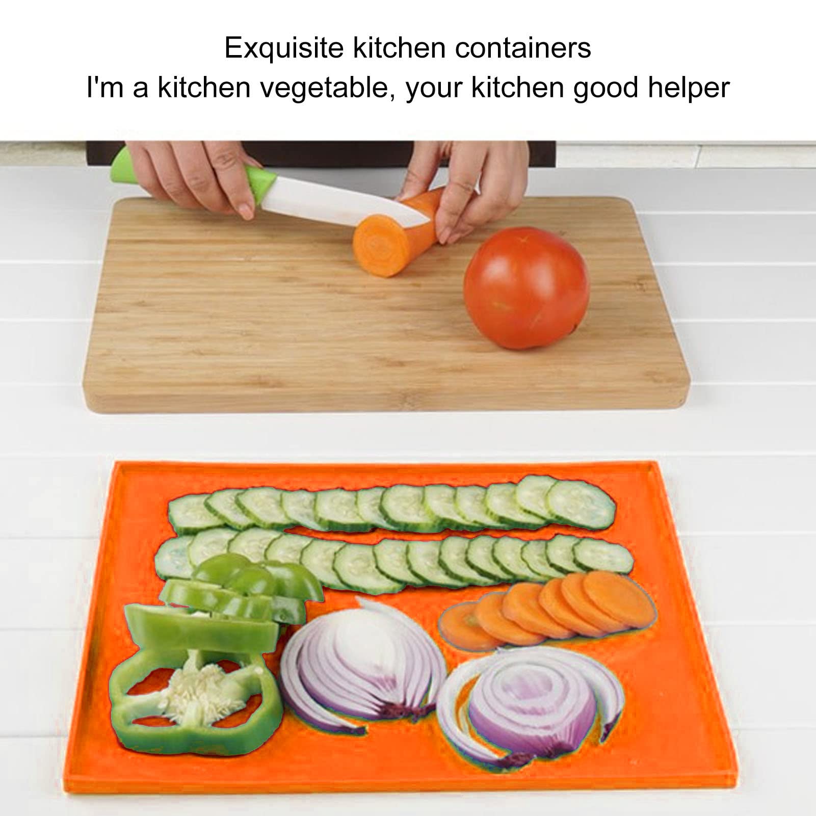 Sujurio Silikon Dörrschalen 6 Stück - Antihaft Für Obstleder & Gemüse | Orange | Für Dörrgeräte