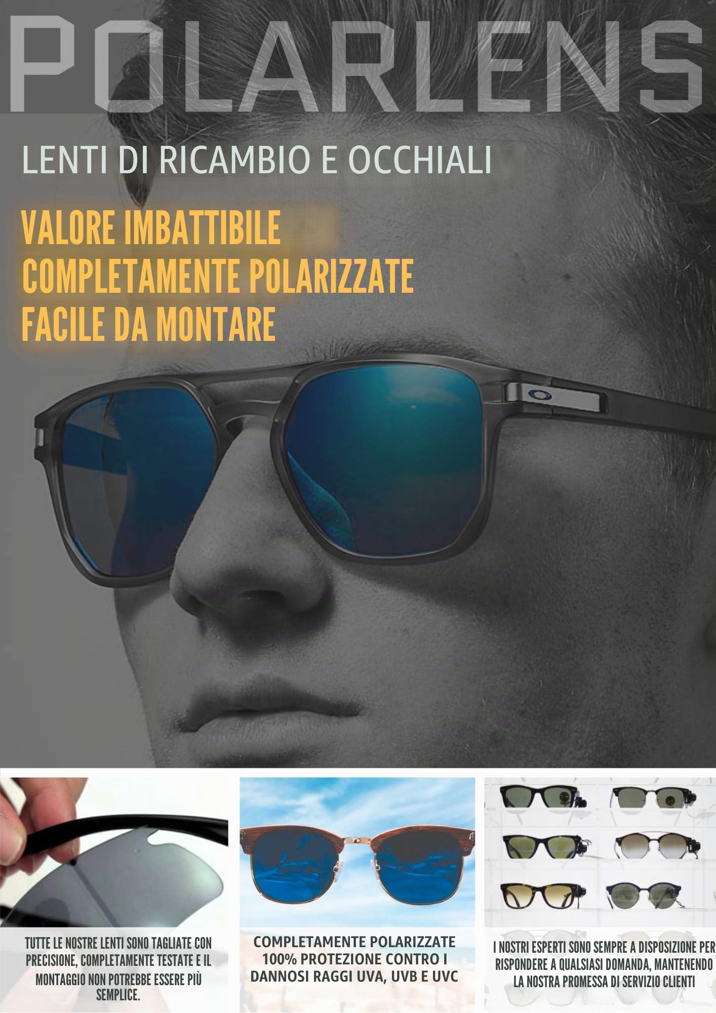 Lenti polarizzate di ricambio per Oakley Jawbreaker – compatibili con occhiali da sole Oakley Jawbreaker