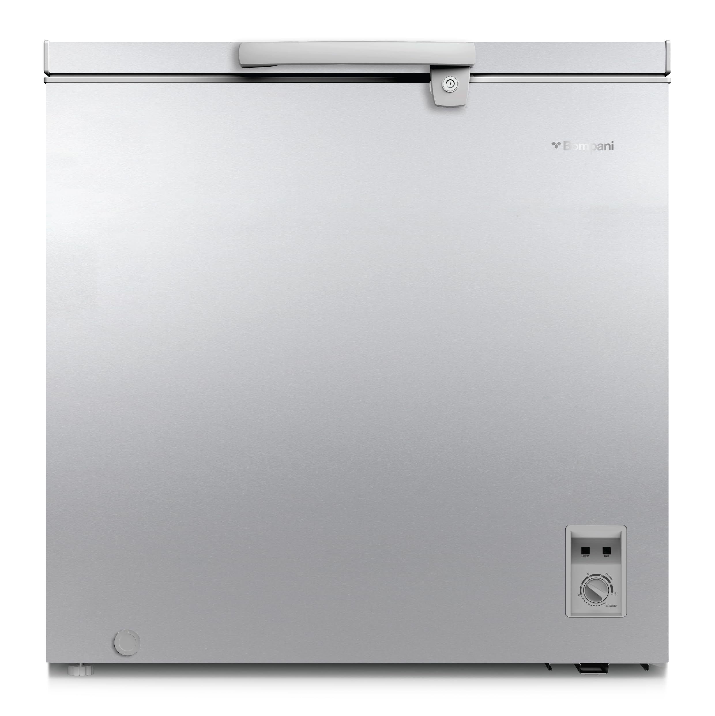 Bompani 250L Gross / 199L Net Capacity Chest Freezer, Defrost Cooling System, Convertible Freezer and Fridge, Mechanical Control, Lock & Key, R600a Refrigerant - BOCF250I White
