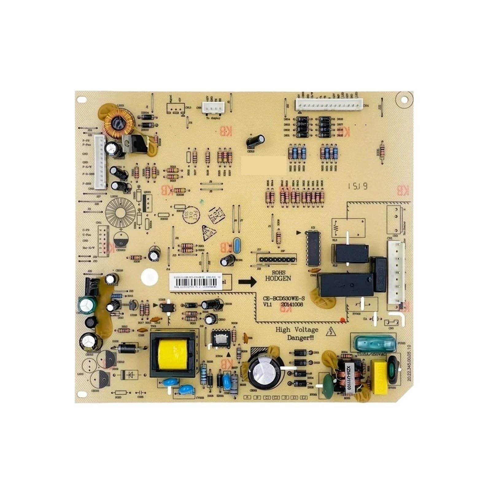 Replacement Refrigerator PCB Board ，Compatible For Midea， 5023010100BR BCD-536WKM(E) Circuit PCB CE-BCD530WE-S